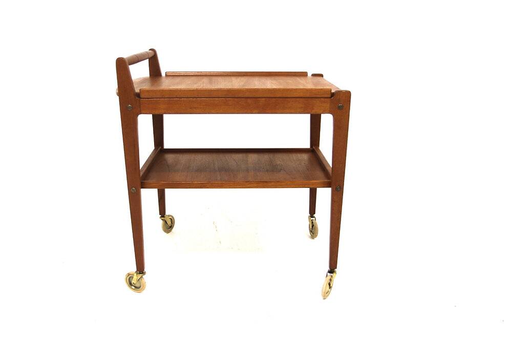Scandinavian teak trolley "Tellus", Gustafssons Möbelfabrik, Sweden, 1940