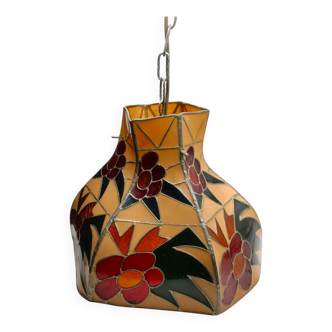 Lampe de plafond vintage de style Tiffany