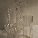 Set crystal vases XIXth