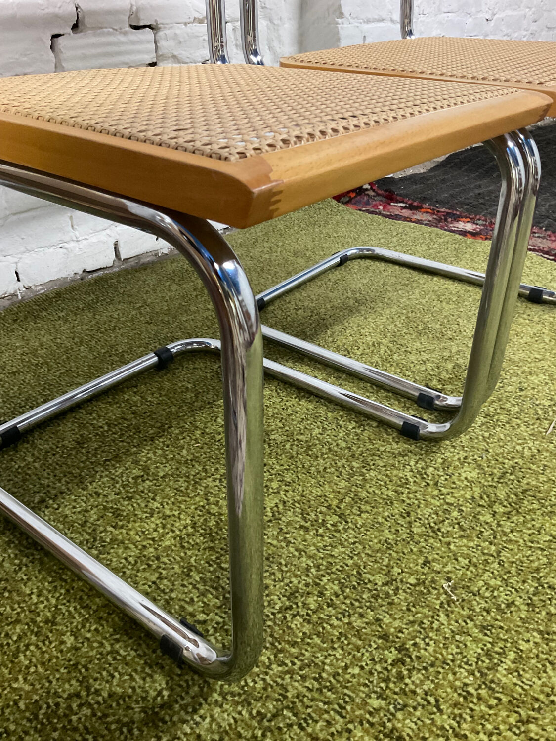 Pair of chairs Marcel Breuer Cesca B32