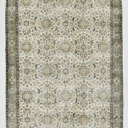 6x10 Brown & Beige Floral Pattern Vintage Rug, 196x325Cm