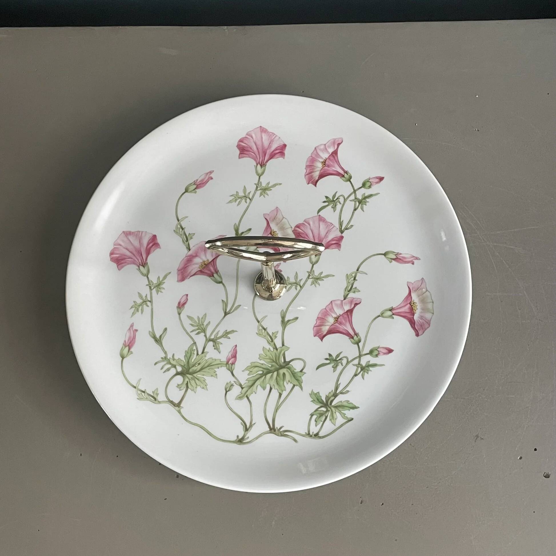 Set of 2 porcelain dishes Pillivuyt Liserons pattern