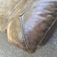 2 or 3-seater Roche Bobois sofa in genuine brown-grey leather.