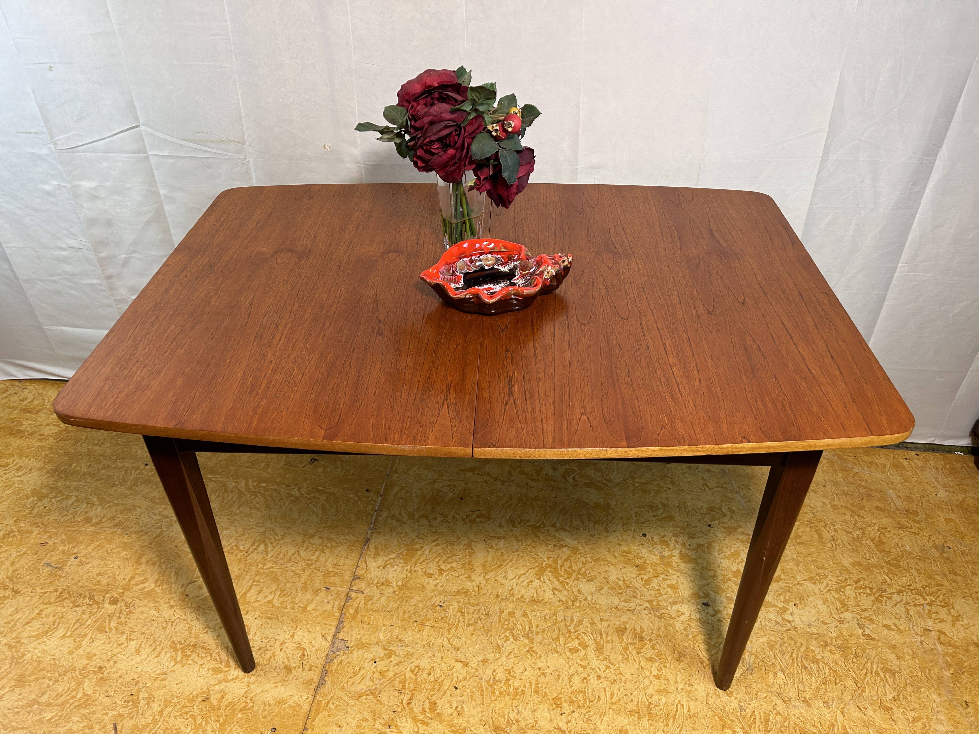 Mid Century retro vintage teak extending dining table by Elliots of Newbury 1960