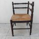Chaise d angle vintage paille ancienne