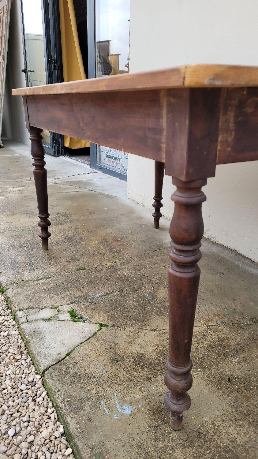 Antique Louis Philippe style farmhouse bistro table