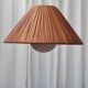 Suspension scandinave en rotin et verre opalin