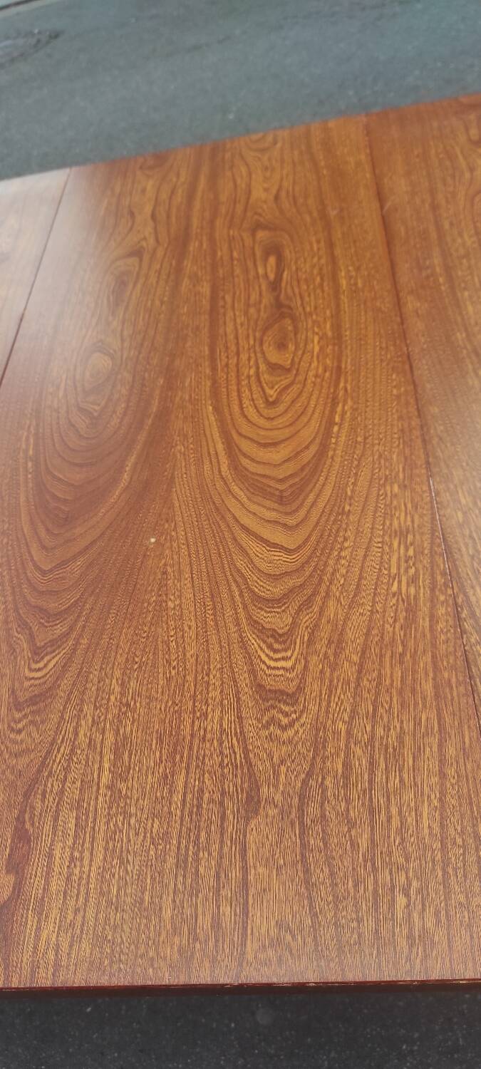 Baumann vintage Scandinavian style oval table with extension