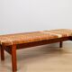 A vintage mid-century Danish Borge Mogensen 5272 rattan coffee table/bench
