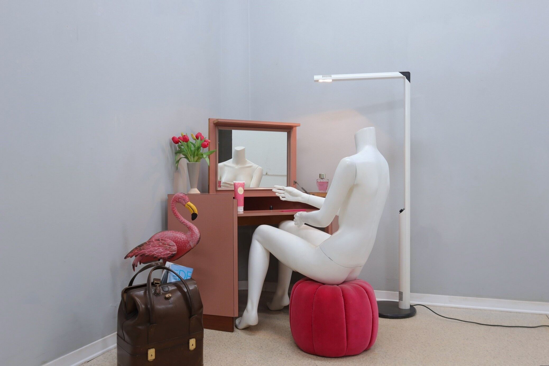 Coiffeuse vintage pétineuse vintage 1960 Memphis