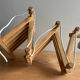Vintage Scandinavian scissors wall light