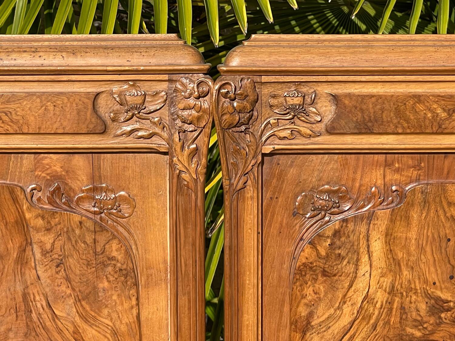 Paire de Lits Style Art Nouveau