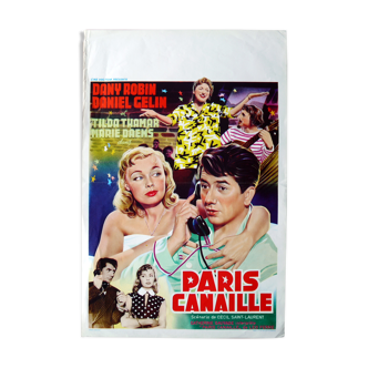Cinema poster "Paris scoundrel" Daniel Gélin