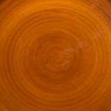 7 flat plates in earthenware Saint Clément vintage brown