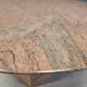 Vintage round granite dining table, 1970s