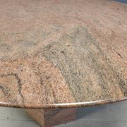 Table à manger ronde en granit vintage, années 1970