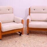 Fauteuils vintage de style scandinave, 1970'