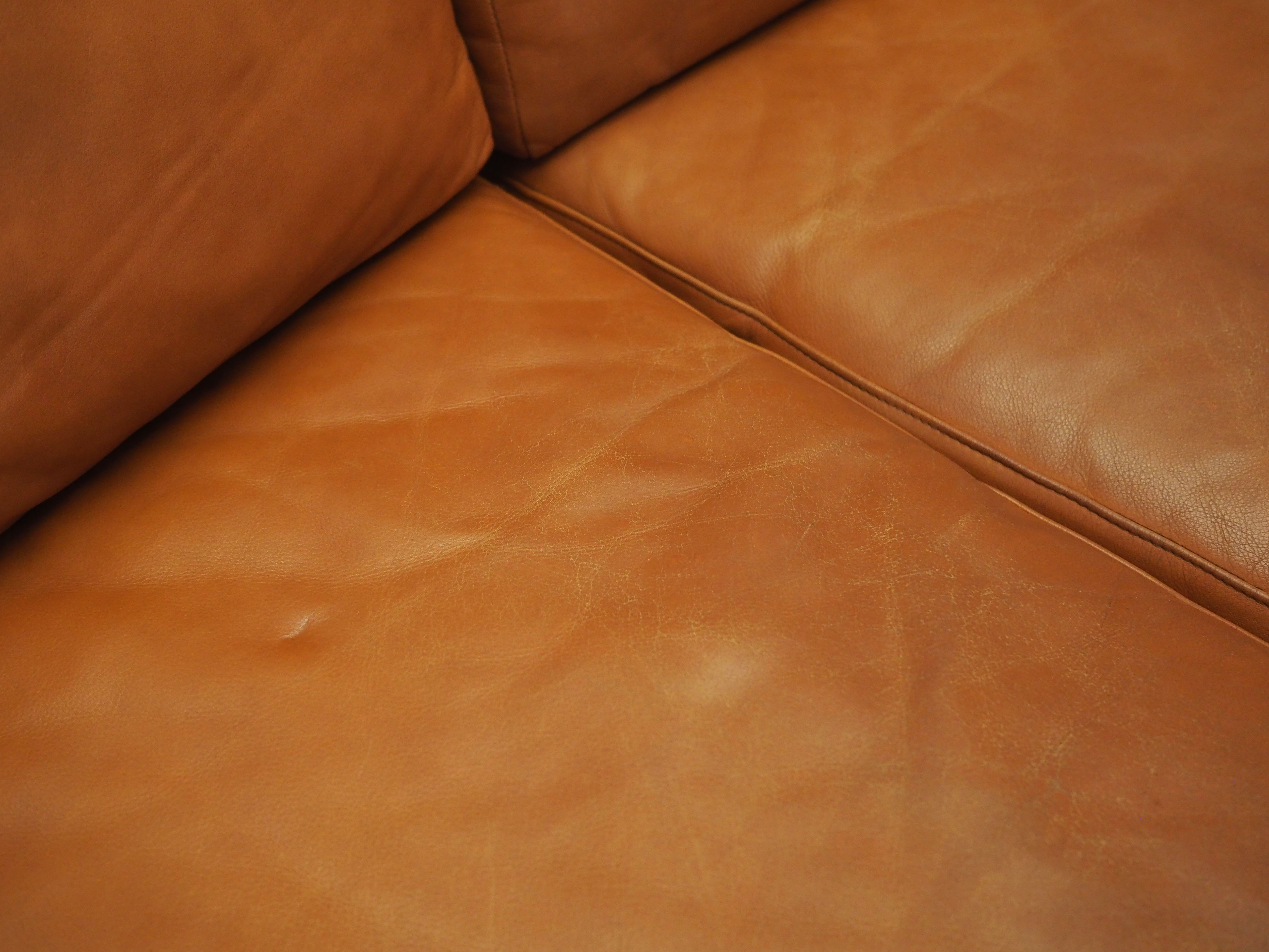 Leather sofa, danish design, 1960s, production: denmark