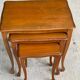 3 Louis XV solid wood nesting coffee tables