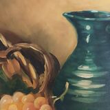 Still life with fruit signed Leroux