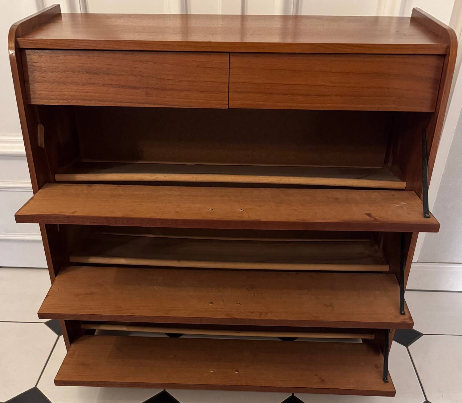 Vintage shoe cabinet