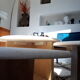 Tables gigognes en travertin Roche Bobois