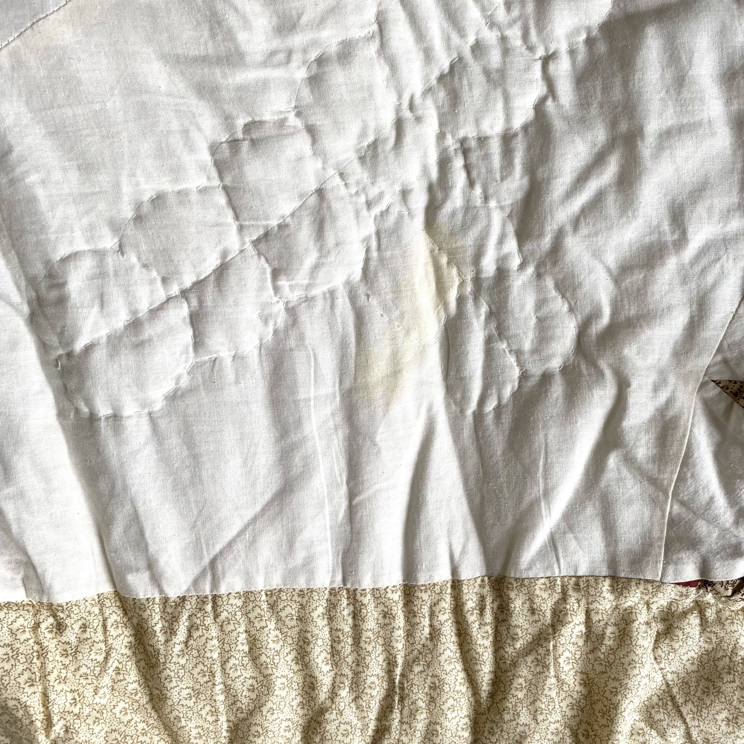 Quilted patchwork bed cover