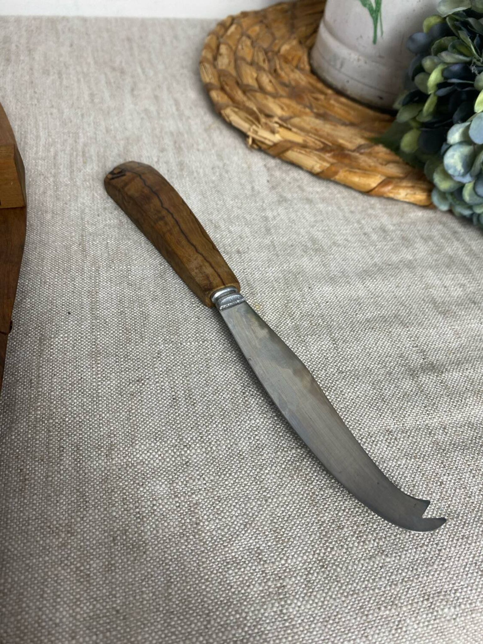 Olive wood cheese board