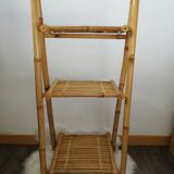Folding bamboo shelf