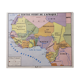 Old central west africa school map