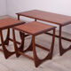 Nesting tables by victor wilkins for g-plan, 1960s, set of 3