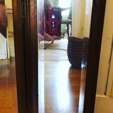 Carved wooden triptych mirror 80x68cm