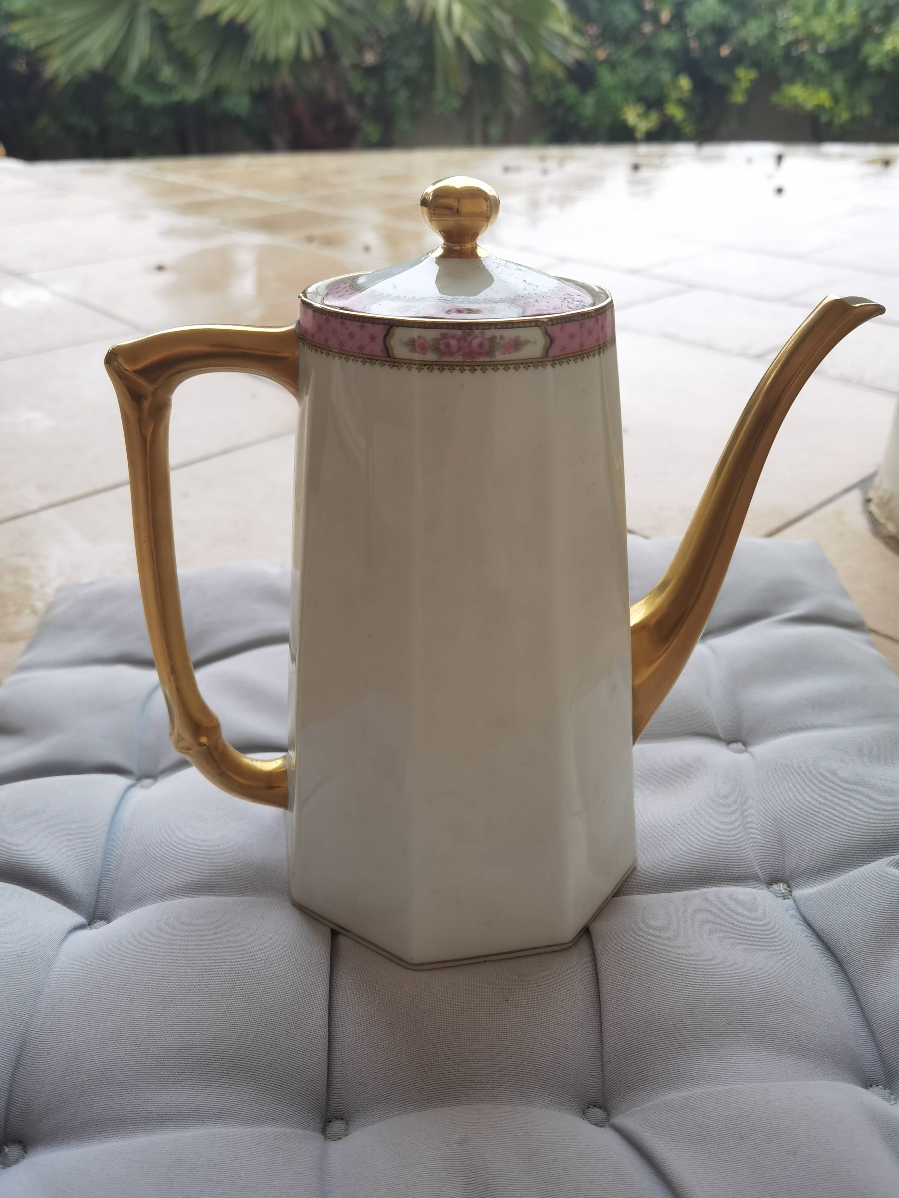 Antique Limoges porcelain coffee pot