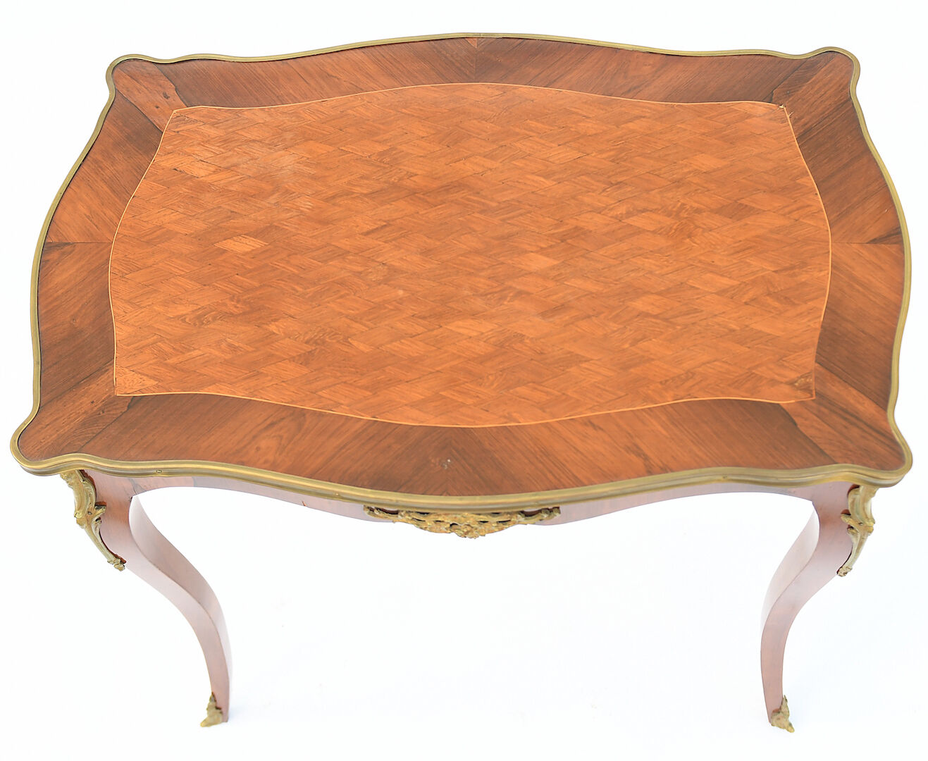 In-bookmarked living room table