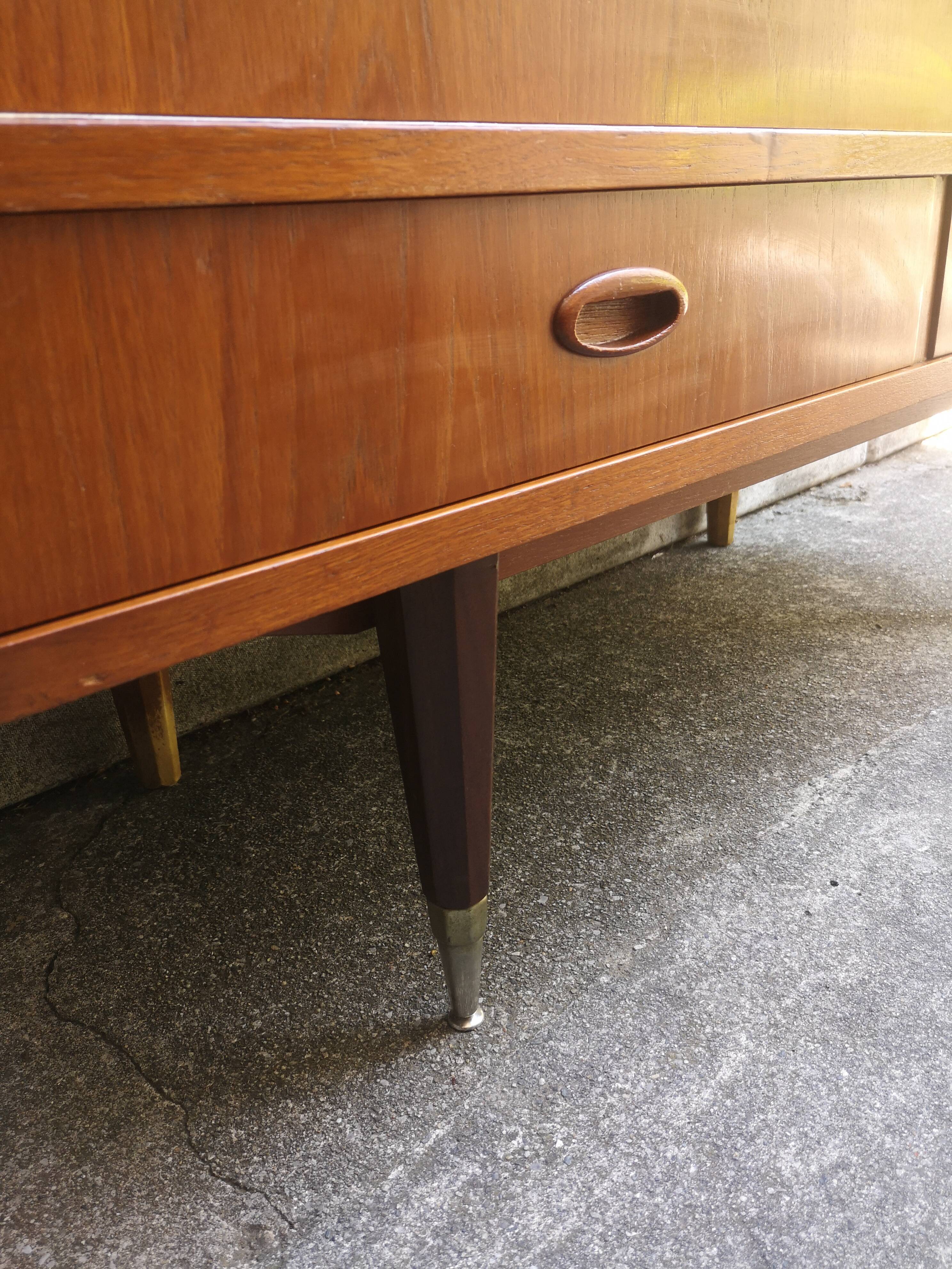 Low buffet, vintage, Scandinavian style in teak