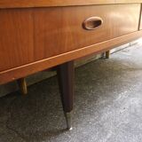 Low buffet, vintage, Scandinavian style in teak