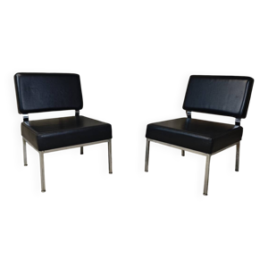 paire de chauffeuse vintage