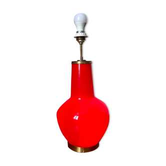 Backlit red lamp foot 1980