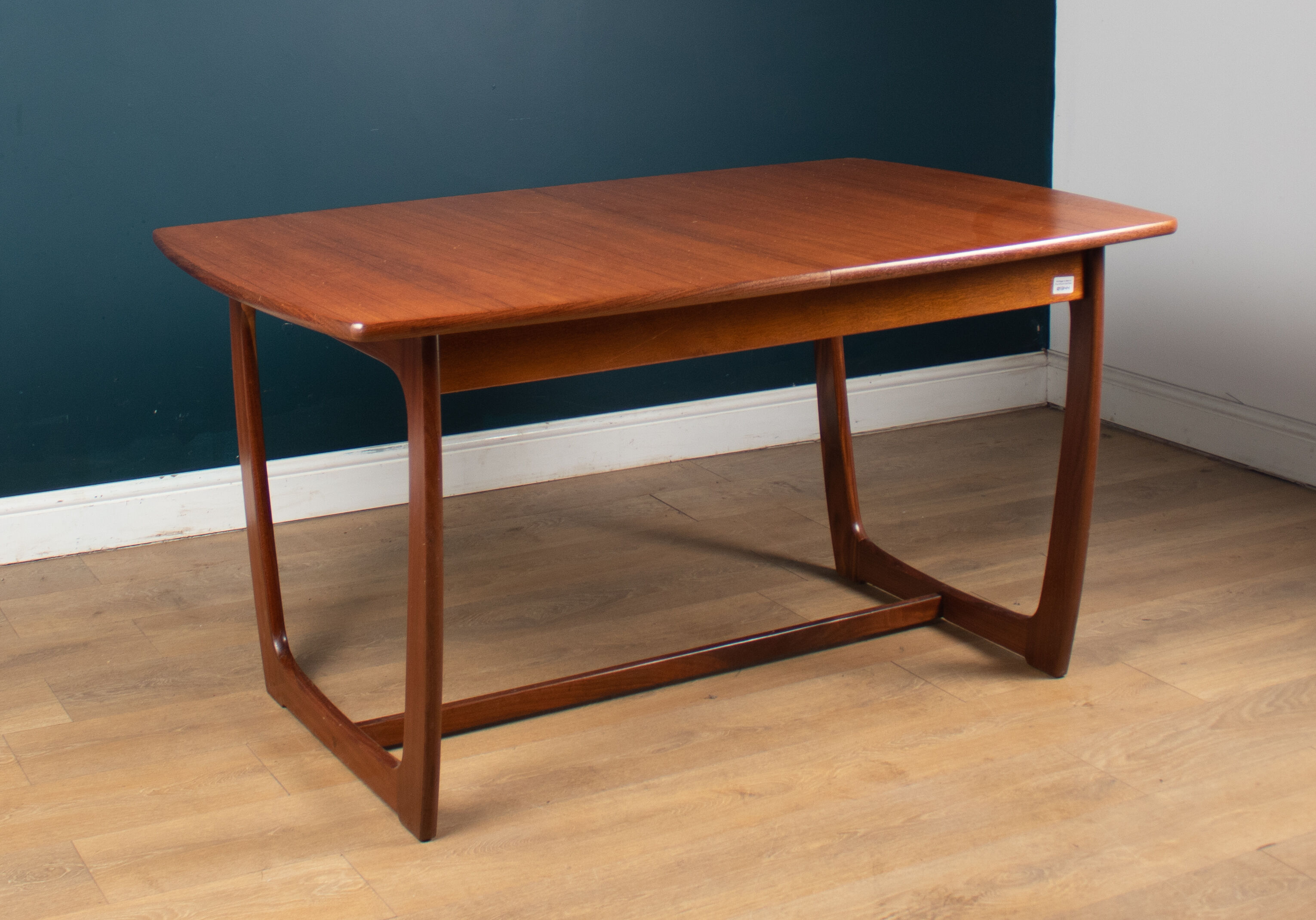 Retro teak 1960s portwood extending dining table & four chairs