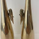 Pair of gilded bronze flower vases - Japan - 1900 Meiji era