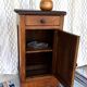 Vintage solid wood bedside table