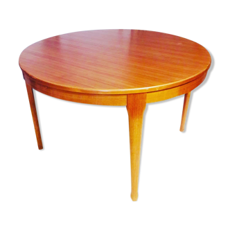 Scandinavian dining table in teak Tricoire and Vecchione 1960