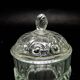 Sugar bowl, postmodern new look, pressed glass, Poland, 1970s