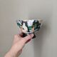 Raku ceramic bowl handmade