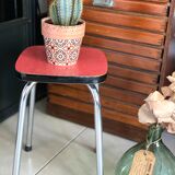 Red formica stool