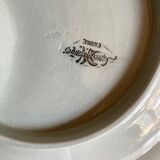Set of 6 plates celadon de Sarreguemines 1950