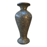 Grand vase en papier mâché laqué