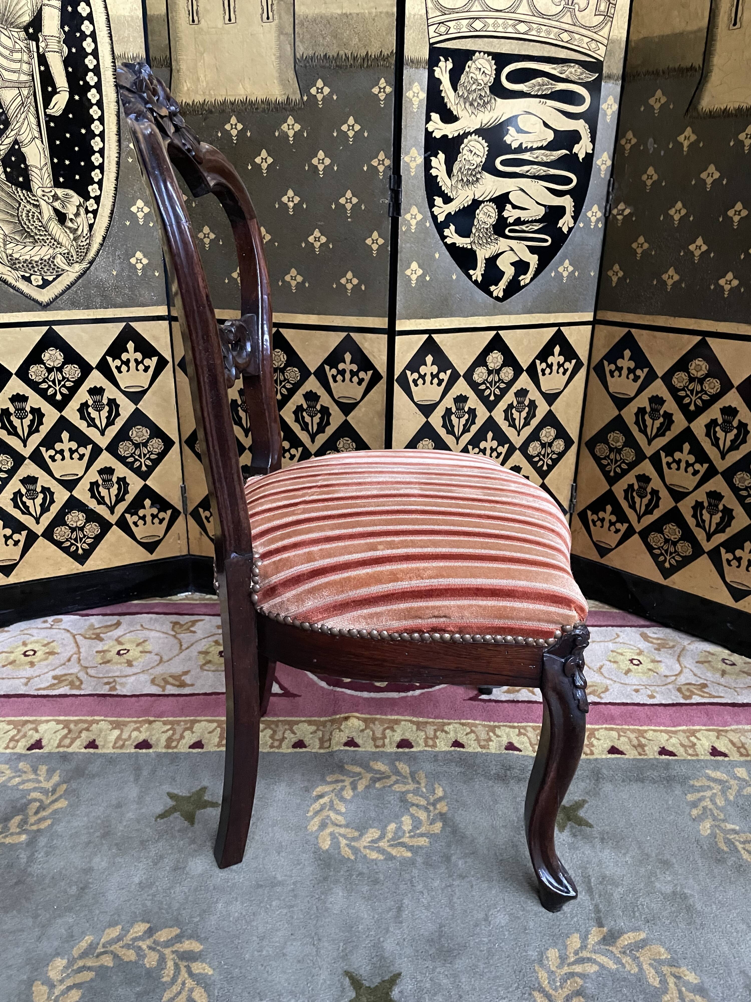 Suite de 6 chaises louis philippe en palissandre