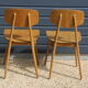 2 chaises reconstruction 1950 style Landault