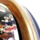 Large round wall light mirror gold leaf - 1960s - Ø66cm